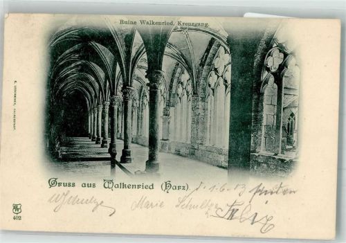 Walkenried 1903 Ruine Kreuzgang