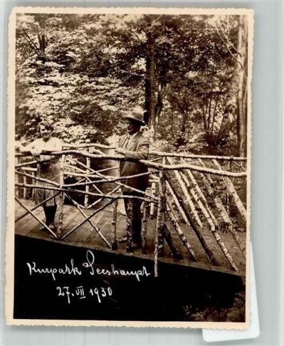 Seeshaupt 1930 Kurpark Ort handschriftlich Foto Original aus Archiv eines Ansichtskartenverlags
