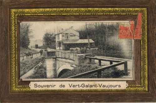 93410 Vaujours - Vert-Galant-Vaujours (Frankreich) Leporello II (Stauchungen, Marke teilweise entfernt)