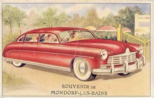 Mondorf-les-Bains Mondorf (Luxemburg) Leporello, Auto I-II (Marke entfernt)