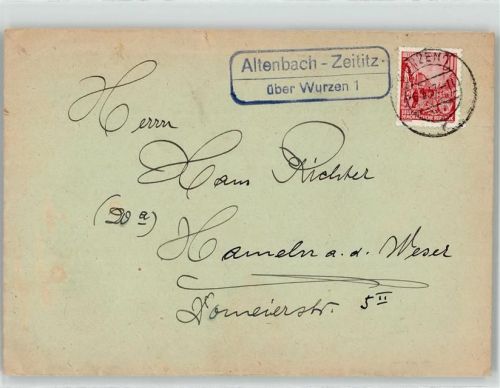 Zeititz Landpoststempel