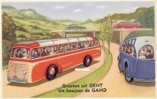 Gand Gent (Belgien) Leporello Omnibus I-