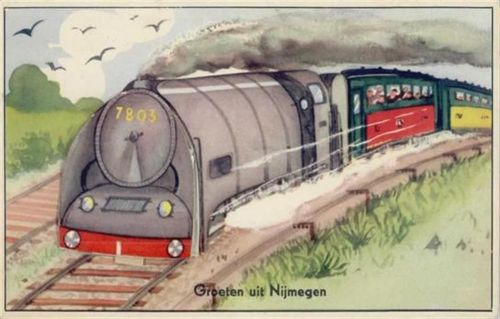 6503 Nijmegen - Nijmegen (Niederlande) Leporello Eisenbahn I-II (Stauchung)