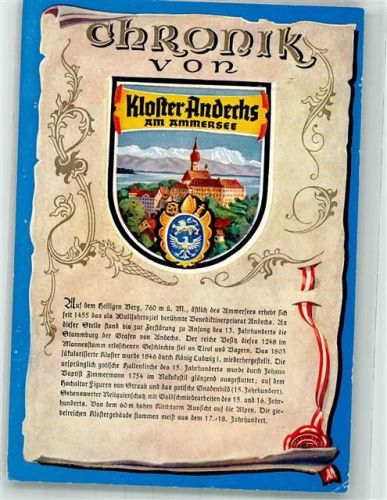 Andechs Klosterchronik mit Siegel