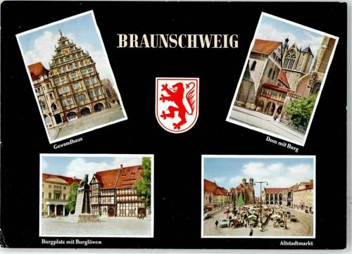 Braunschweig Gewandhaus Burgplatz Burglöwen Dom Burg Altstadtmarkt
