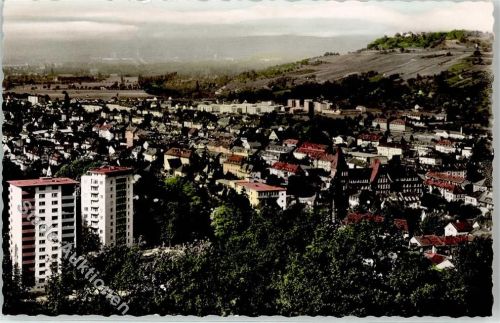 Lörrach mit Tüllinger Höhe und Basel