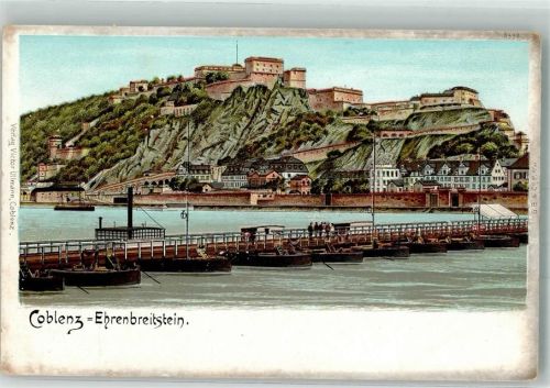 Koblenz Burg Festung Ehrenbreitstein Pontonbrücke