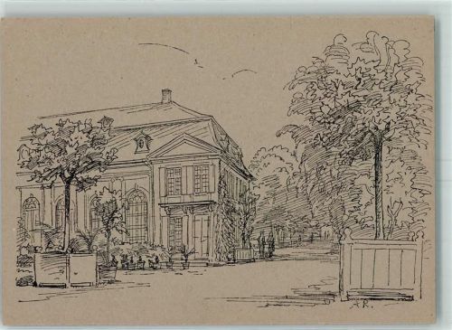 Darmstadt 1945 signiert Annelise Reichmann Orangerie