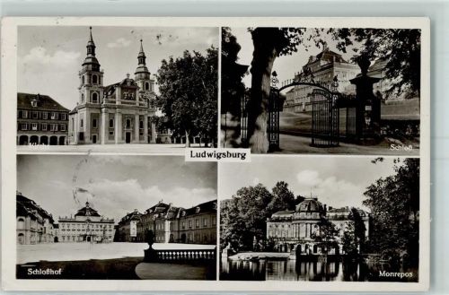 Ludwigsburg 1929 Schloss Kirche Schlosshof Monrepos