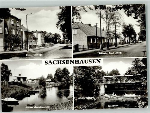 Sachsenhausen Chausseestrasse Wilhelm Pieck Straße havelschluese Wehr