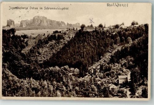 Bad Schandau 1928 Jugendherberge Ostrau im Schrammsteingebiet