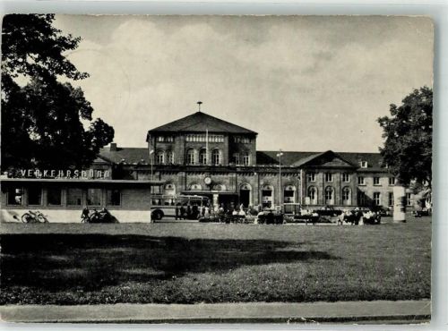 Göttingen 1964 Bahnhof Litfaßsäule Omnibus