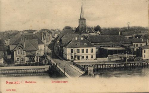 Neustadt Neustadt (2430) Mechanik-Karte mit Leporello Brückstrasse I-II (leicht fleckig VS)