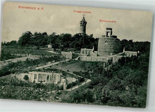 Brandenburg 1909 Kriegerdenkmal Bismarckwarte