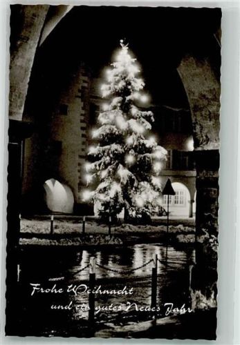 Isny Winter Weihnachtsbaum Nacht Ort handschriftlich