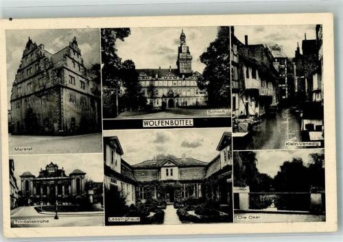 Wolfenbüttel 1941 Schloss Marstall Kirche Trinitatis Klein-Venedig Lessinghaus