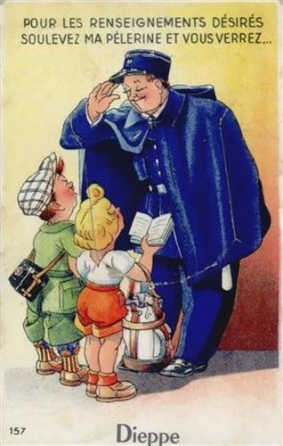 Dieppe Dieppe (Frankreich) Leporello II- (minimaler Einriss, fleckig RS)