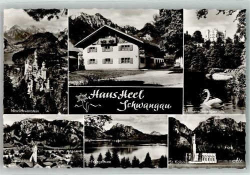 Schwangau Pension Haus Heel Schloss Neuschwanstein und Hohenschwangau Forggensee Kirche St. Koloman