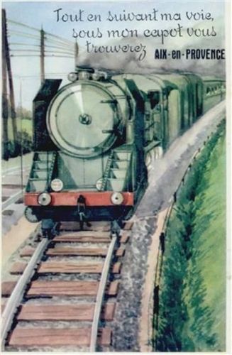 Aix-en-Provence Aix-en-Provence (Frankreich) Leporello Eisenbahn I-