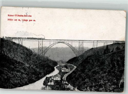 Müngsten 1915 Kaiser-Wilhelmbrücke Eisenbahn