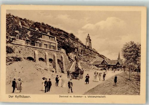 Kyffhäuser Kaiser-Wilhelm-Denkmal mit Gasthaus Verlag Lederbogen