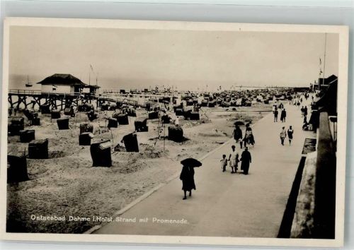 Dahme Strand und Promenade an der Ostseeküste Fotograf Simonsen Nr. 60797