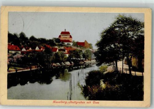 Havelberg 1903 Stadtgraben Kirche Dom