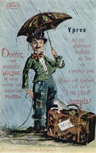 Ypres Ypern (Belgien) Leporello signiert M. Marcovici I-II (fleckig RS)