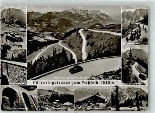 Rossfeld Höhenringstraße Ahornalm Ahornbrücke Prülgrabenbrücke Hoher Göll Hennenköpfl Fotograf Ernst Baumann