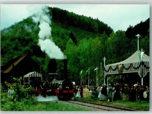 Breitenstein Dampflokomotive Pfalz des Eisenbahnmuseums Neustadt bei Filmaufnahmen zum TV-Film Die Glücksritter Fotograf Holzborn