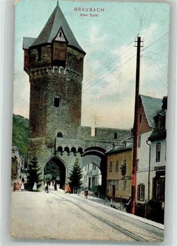 Braubach 1914 Alter Torturm Verlag Dr. Trenkler Co. Feldpost WK I