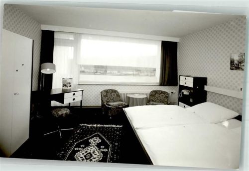 Bad Gandersheim Hotel Hubertus Gästezimmer Foto Original aus Archiv eines Ansichtskartenverlages Ort handschriftlich