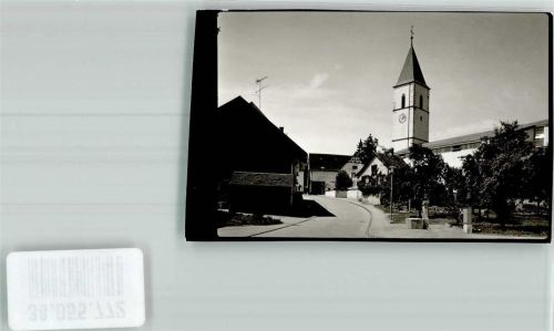 Erzingen Kirche Ort handschriftlich Foto Original aus Archiv eines Ansichtskartenverlages