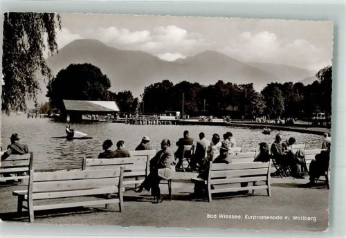 Bad Wiessee 1957 Schwimmbad Kurpromenade
