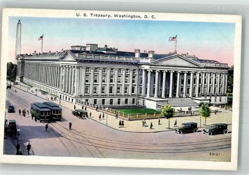 Washington D.C. Straßenbahn Auto U.S. Treasury