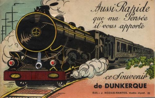 Dunkerque Dunkerque (Frankreich) Leporello, Eisenbahn I-II (Marke entfernt)