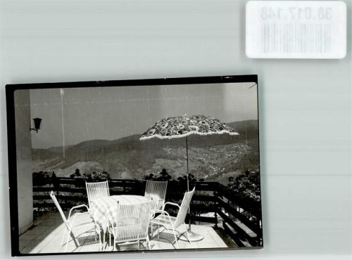 Bühlertal Hotel Wiedenfelsen Terrasse Foto Original aus Archiv eines Ansichtskartenverlages Ort handschriftlich