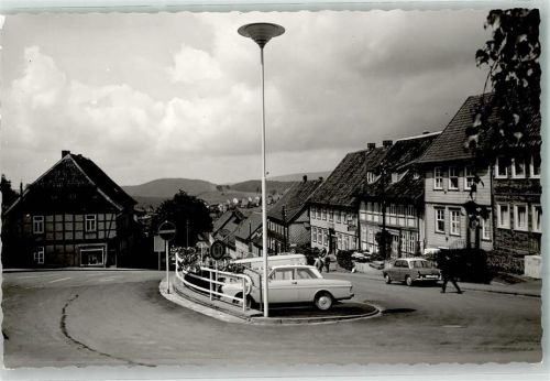St. Andreasberg Breite Strasse Oldtimer Foto Original aus Archiv eines Ansichtskartenverlages Ort handschriftlich