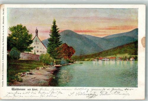 Walchensee 1902 Klösterl am See