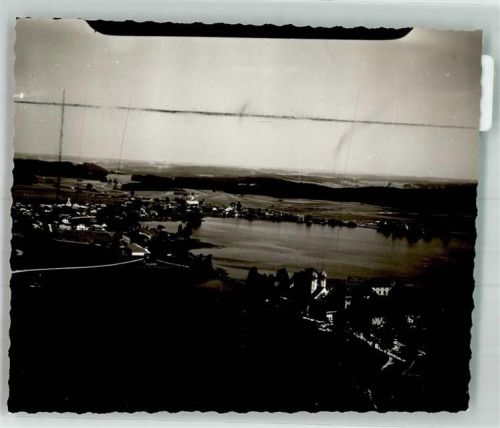 Seeon Fliegeraufnahme Ort handschriftlich Foto Original aus Archiv eines Ansichtskartenverlages
