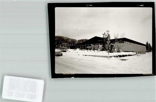 Bad Wiessee Winter Kurmittelhaus Ort handschriftlich Foto Original aus Archiv eines Ansichtskartenverlags