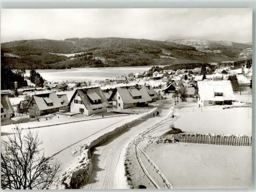Schluchsee Panorama des Ortes mit der St. Nikolaus Kirche