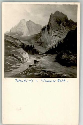 Ellmau 1957 Totenkirchl am Elmauer Haltt Ort handschriftlich