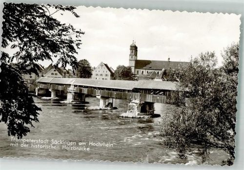 Bad Säckingen historische Holzbrücke