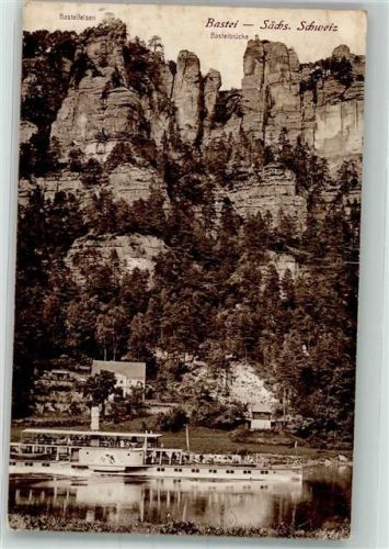 Rathen Kurort 1901 Bastei Felsen