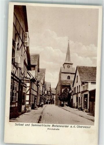 Bodenwerder Kirchstraße mit Stadtkirche St. Nicolai