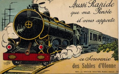 Les Sables-d'Olonne Les Sables-d`Olonne (Frankreich) Leporello, Eisenbahn I-II