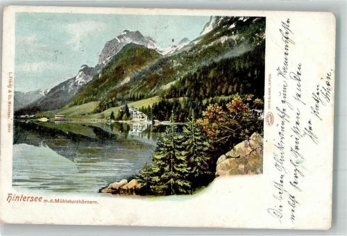 Hintersee 1901 Mühlesturzhörner