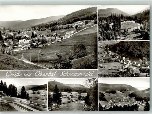 Buhlbach Panorama des Ortes mit Ev. Kirche Minigolf Schwimmbad