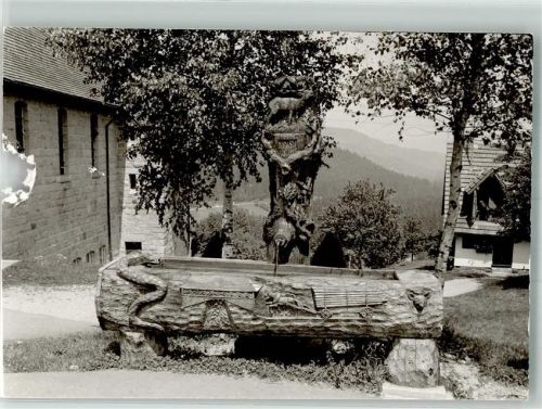 Hundsbach Denkmal Brunnen Ort handschriftlich Foto Original aus Archiv eines Ansichtskartenverlages